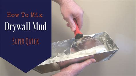 How To Mix Drywall Mud Very Simple! How to Mix Drywall Mud by Hand. It's Not What You Think! -  YouTube